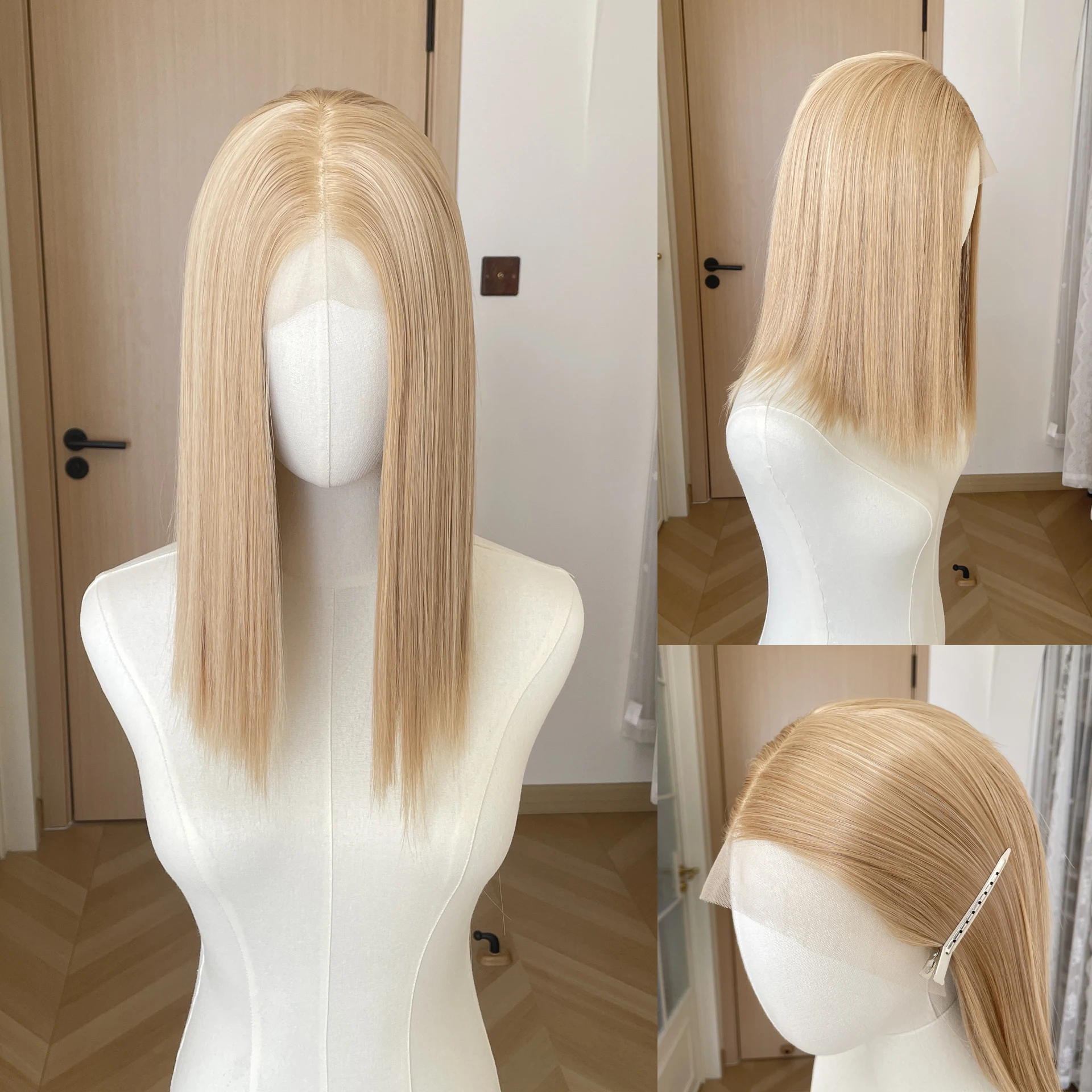 Blonde Mixed Shoulder Length Wigs for Women Middle Part Cosplay Wig for Men 13x4 Synthetic Lace Front Wig Fashion Heat Resistant
Blonde Mixed Shoulder Length Wigs for Women Middle Part Cosplay Wig for Men 13x4 Synthetic Lace Front Wig Fashion Heat Resistant