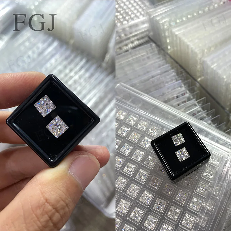 Real 100% Moissanite Stone D Color VVS1 0.15-5ct Princess Cut Factory Wholesale Loose Gemstones Fine Jewelry Making DIY Design
Real 100% Moissanite Stone D Color VVS1 0.15-5ct Princess Cut Factory Wholesale Loose Gemstones Fine Jewelry Making DIY Design