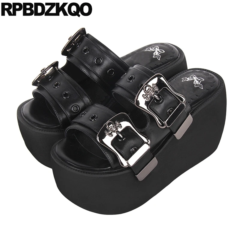Pumps Platform Plus Size 44 Buckle Slippers Slides Shoes Wedges Skull High Heels Peep Toe Super-high Creepers Women Sandals Punk
Pumps Platform Plus Size 44 Buckle Slippers Slides Shoes Wedges Skull High Heels Peep Toe Super-high Creepers Women Sandals Punk