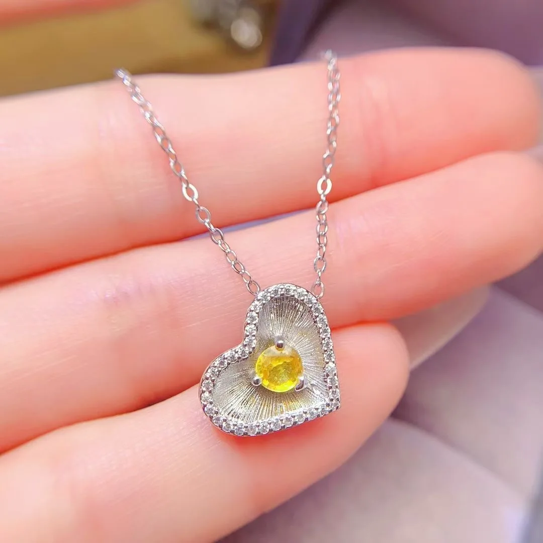 KJJEAXCMY High End Women's Pendant Natural Yellow Sapphire S925 Silver with Electroplating Boasting High Clarity Full Brilliance
KJJEAXCMY High End Women's Pendant Natural Yellow Sapphire S925 Silver with Electroplating Boasting High Clarity Full Brilliance
