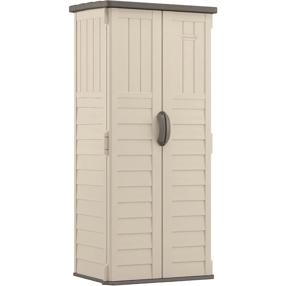 Vertical Outdoor Storage Shed with Reinforced Floor, Lockable Double Doors, All-Weather Construction, and Multi-Wall Panels, Va
Vertical Outdoor Storage Shed with Reinforced Floor, Lockable Double Doors, All-Weather Construction, and Multi-Wall Panels, Va