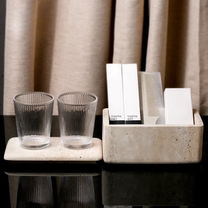 Modern Minimalist Retro Travertine Jewelry Box Cover Design Ornament Home Hotel Dressing Table Desktop Storage Box Decoration
Modern Minimalist Retro Travertine Jewelry Box Cover Design Ornament Home Hotel Dressing Table Desktop Storage Box Decoration