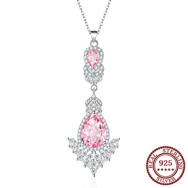 Комплект из стерлингового серебра 925 пробы с розовыми бриллиантами Argyle, модная и роскошная корона, цветной кулон с бриллиантами, открытое кольцо
Комплект из стерлингового серебра 925 пробы с розовыми бриллиантами Argyle, модная и роскошная корона, цветной кулон с бриллиантами, открытое кольцо