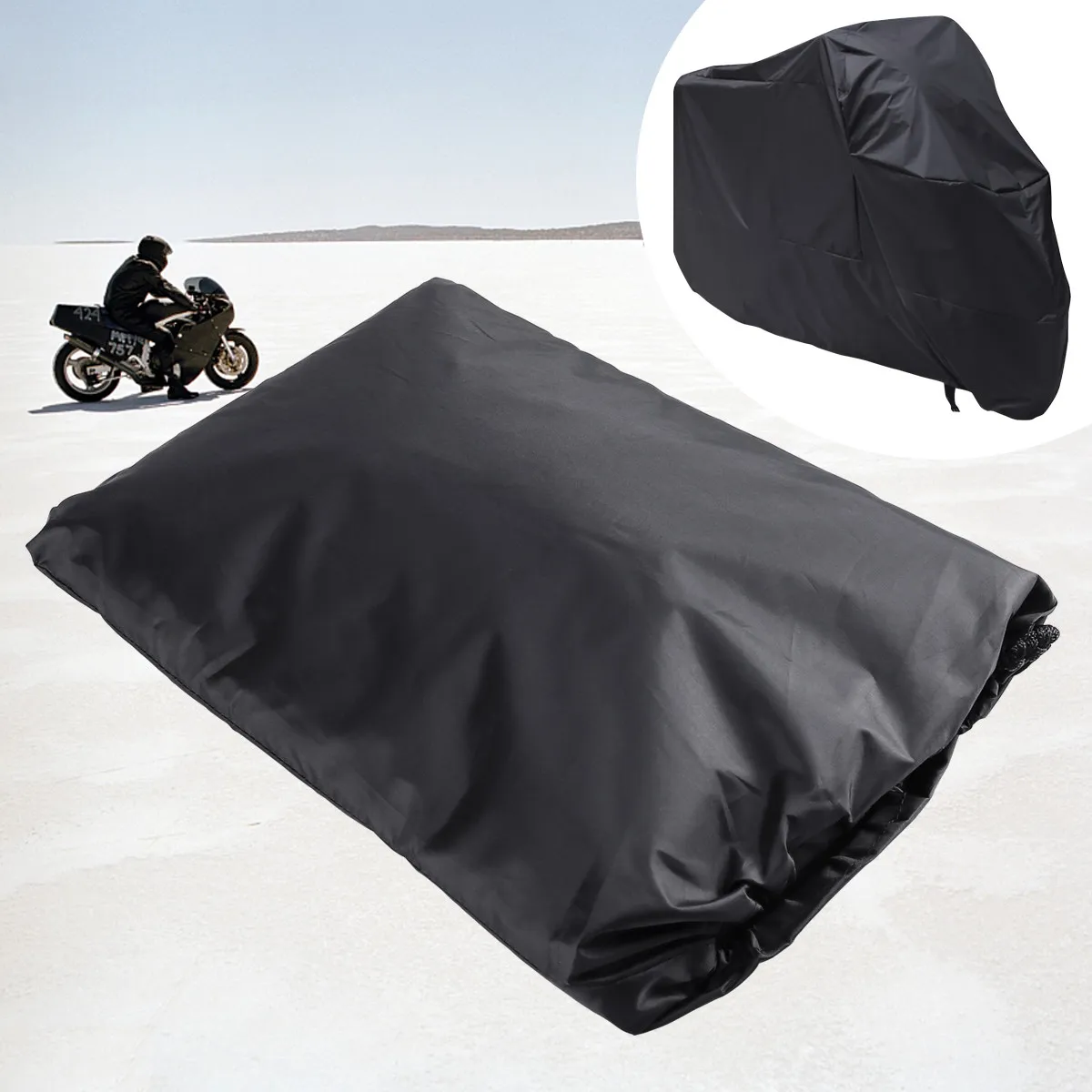 Universal Motorcycle Cover 245Cm Xl Black Weatherproof Polyester Sun Rain Snow Bird Dropping Protector for Most Motorbikes
Universal Motorcycle Cover 245Cm Xl Black Weatherproof Polyester Sun Rain Snow Bird Dropping Protector for Most Motorbikes