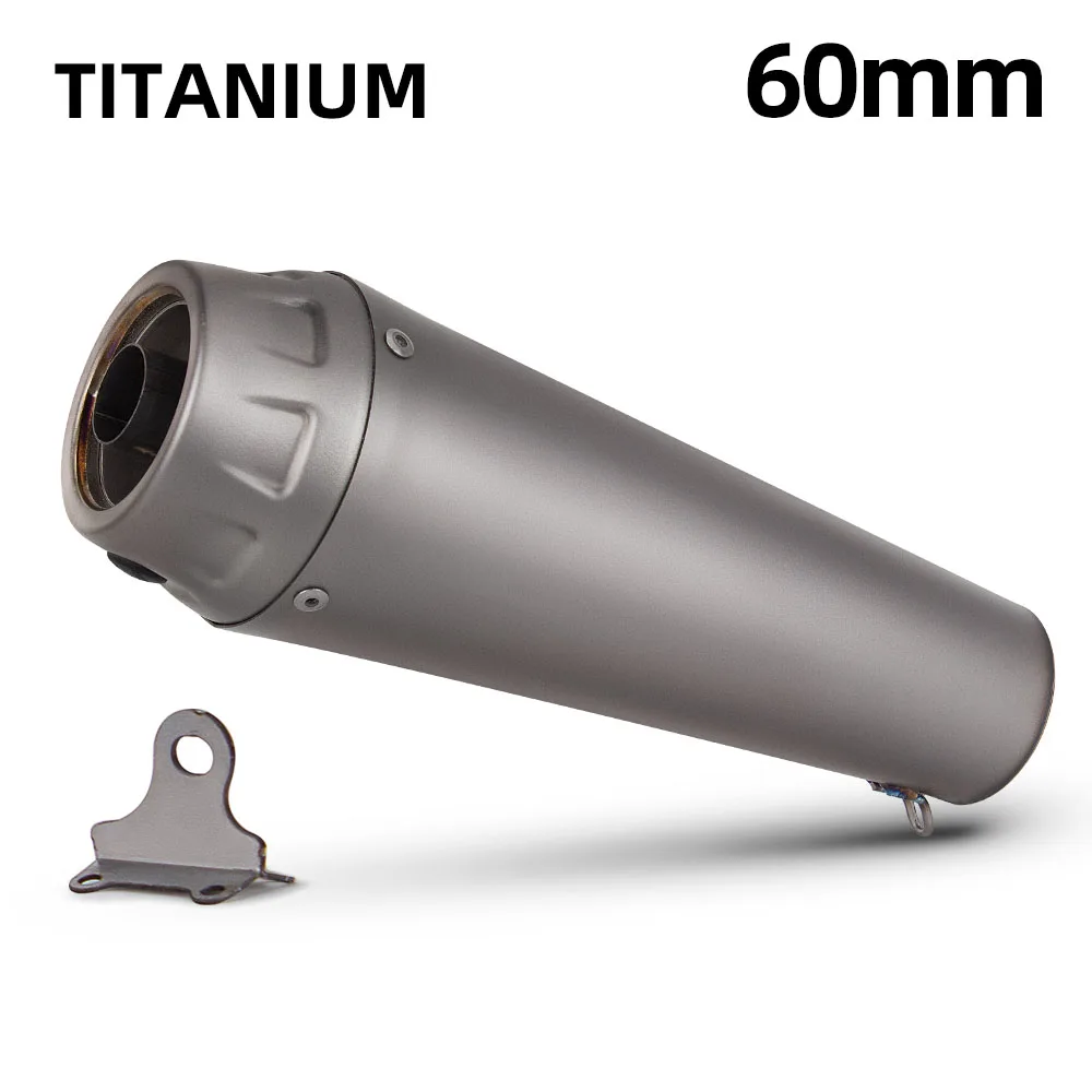 Universal 60mm Motorcycle exhaust Muffler with DB Killer For YZF-R9 Panigale V4 M1000RR CB190R MT-09 SP Z650 XMAX 300 MP3 400
Universal 60mm Motorcycle exhaust Muffler with DB Killer For YZF-R9 Panigale V4 M1000RR CB190R MT-09 SP Z650 XMAX 300 MP3 400