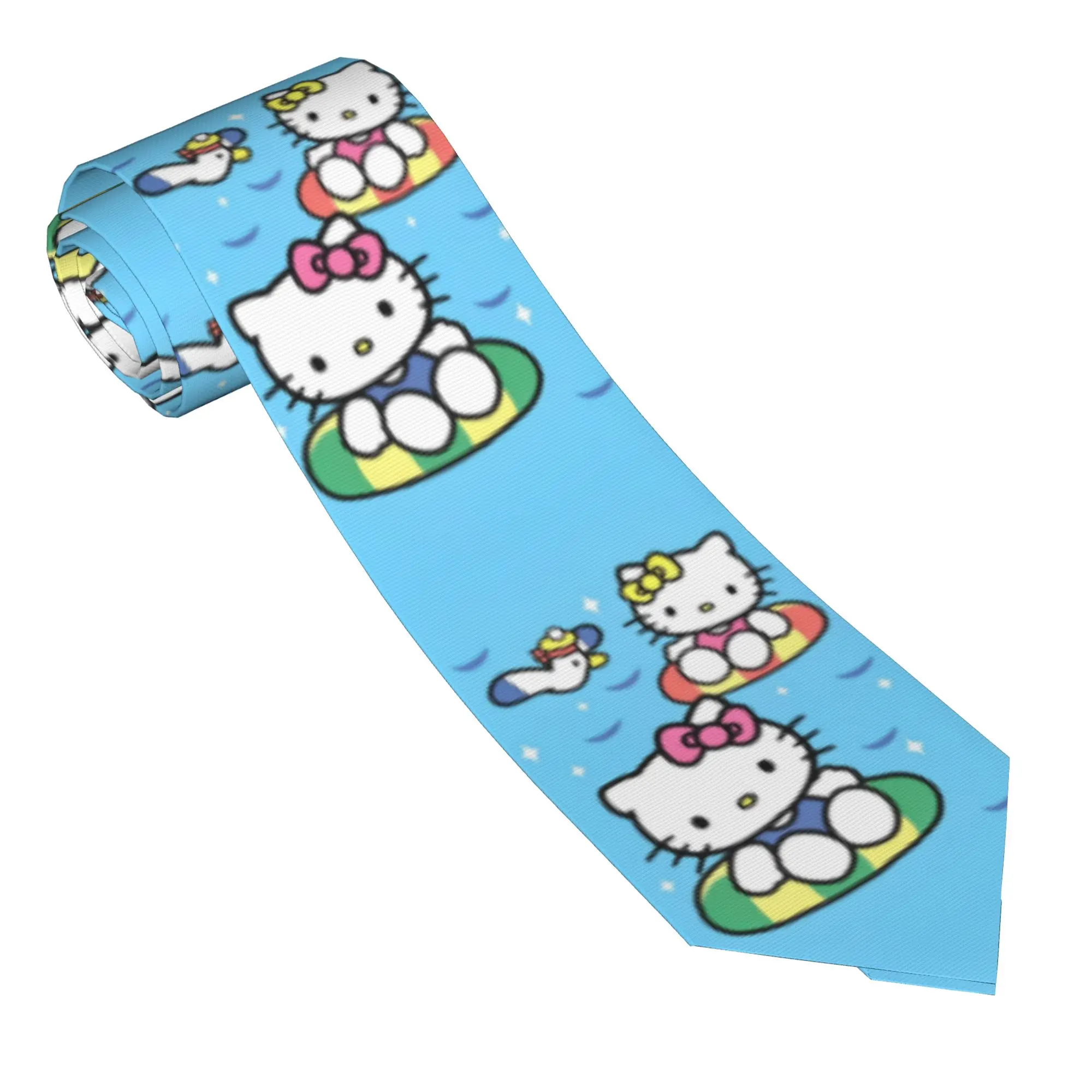 Hello Kitty Swimming Neckties Men Women Slim Polyester 8 cm Wide Neck Tie for Men Shirt Accessories Gravatas Wedding Gift
Hello Kitty Swimming Neckties Men Women Slim Polyester 8 cm Wide Neck Tie for Men Shirt Accessories Gravatas Wedding Gift