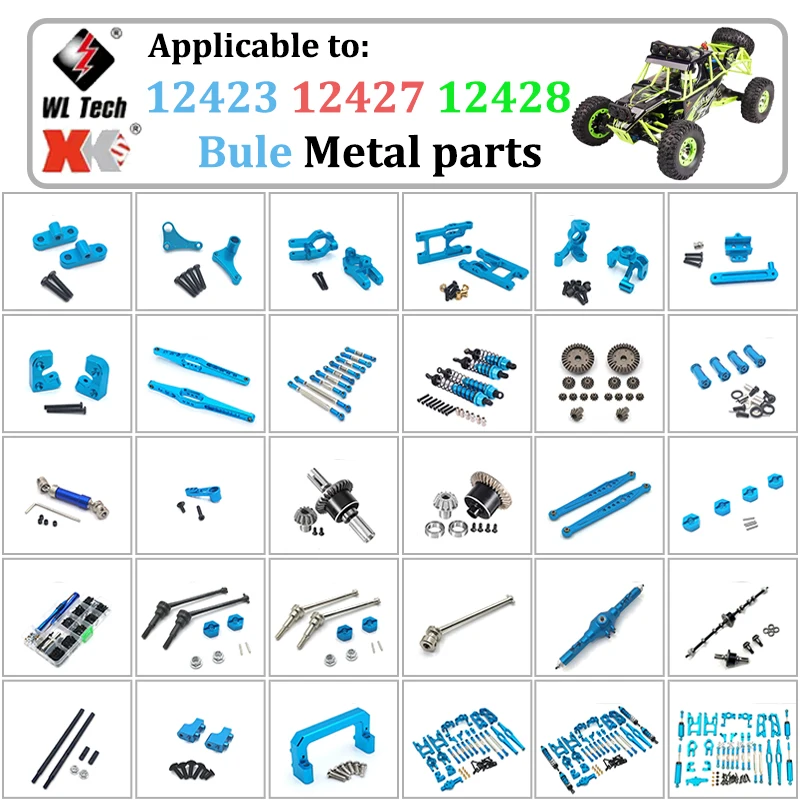 Wltoys 12423 12428 12427 1/12 RC Metal Blue Parts Pull Rod Front and Rear Axle Kits Shock Absorber Motor Metal Component Set
Wltoys 12423 12428 12427 1/12 RC Metal Blue Parts Pull Rod Front and Rear Axle Kits Shock Absorber Motor Metal Component Set