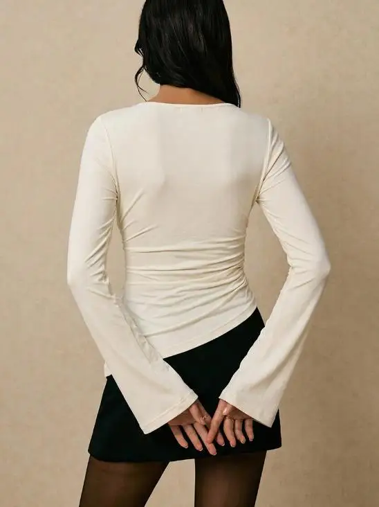 Autumn & Winter Temperament Women's Long Sleeve T-Shirt Solid Elastic Base Top Female Daily Clothing New Fashion Women Top
Autumn & Winter Temperament Women's Long Sleeve T-Shirt Solid Elastic Base Top Female Daily Clothing New Fashion Women Top