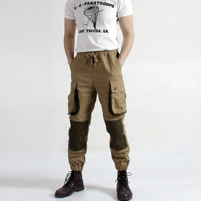 US Army M42 Paratroopers Pants Elastic Waist Overalls Tactical Military Training Men Outdoor Hiking Camping Hunting Trousers
US Army M42 Paratroopers Pants Elastic Waist Overalls Tactical Military Training Men Outdoor Hiking Camping Hunting Trousers