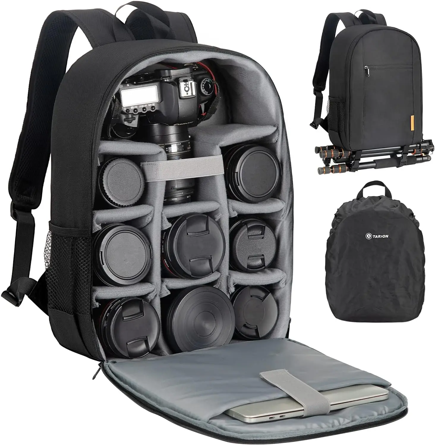Camera Bag, DSLR Camera Backpack with Waterproof Raincover Laptop Compartment Photography Backpack Photo Bag for Photographers
Camera Bag, DSLR Camera Backpack with Waterproof Raincover Laptop Compartment Photography Backpack Photo Bag for Photographers