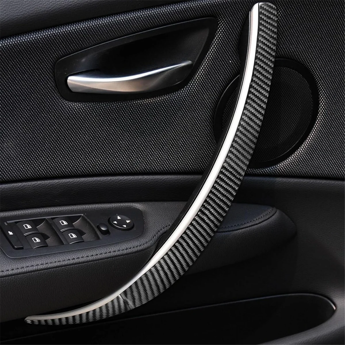 Классическое углеродное волокно для BMW 1 серии E87 E81 E82 2008-2013, внутренняя дверная ручка, отделка панели, аксессуары для интерьера
Классическое углеродное волокно для BMW 1 серии E87 E81 E82 2008-2013, внутренняя дверная ручка, отделка панели, аксессуары для интерьера