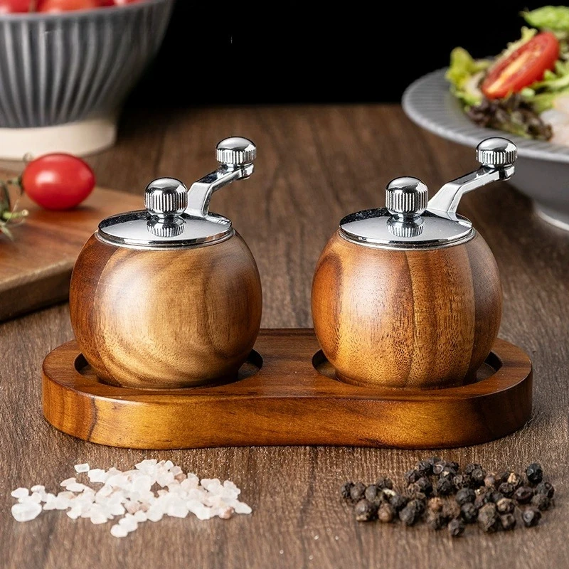 Hand-crank Pepper Grinder,Ceramic Core,Vase/Wine Jar/Sphere Style Spice Pepper Mill,Multi-purpose Salt Shakers,Wooden,BBQ Mill
Hand-crank Pepper Grinder,Ceramic Core,Vase/Wine Jar/Sphere Style Spice Pepper Mill,Multi-purpose Salt Shakers,Wooden,BBQ Mill