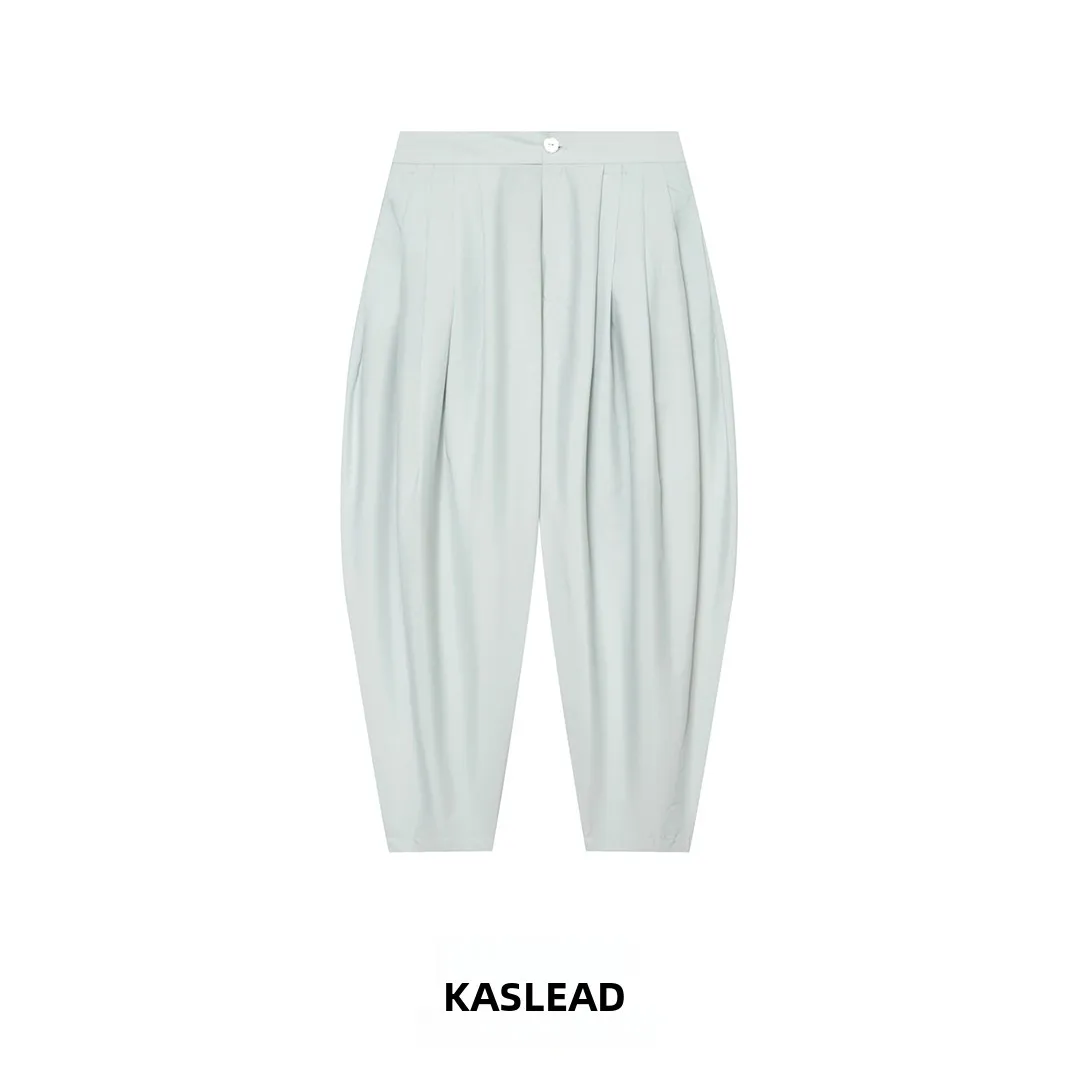 KASLEAD Fashionable Casual Women's Trousers Pleated Versatile Loose Fit Long Pants Natural Waist Button Polyester Fiber
KASLEAD Fashionable Casual Women's Trousers Pleated Versatile Loose Fit Long Pants Natural Waist Button Polyester Fiber
