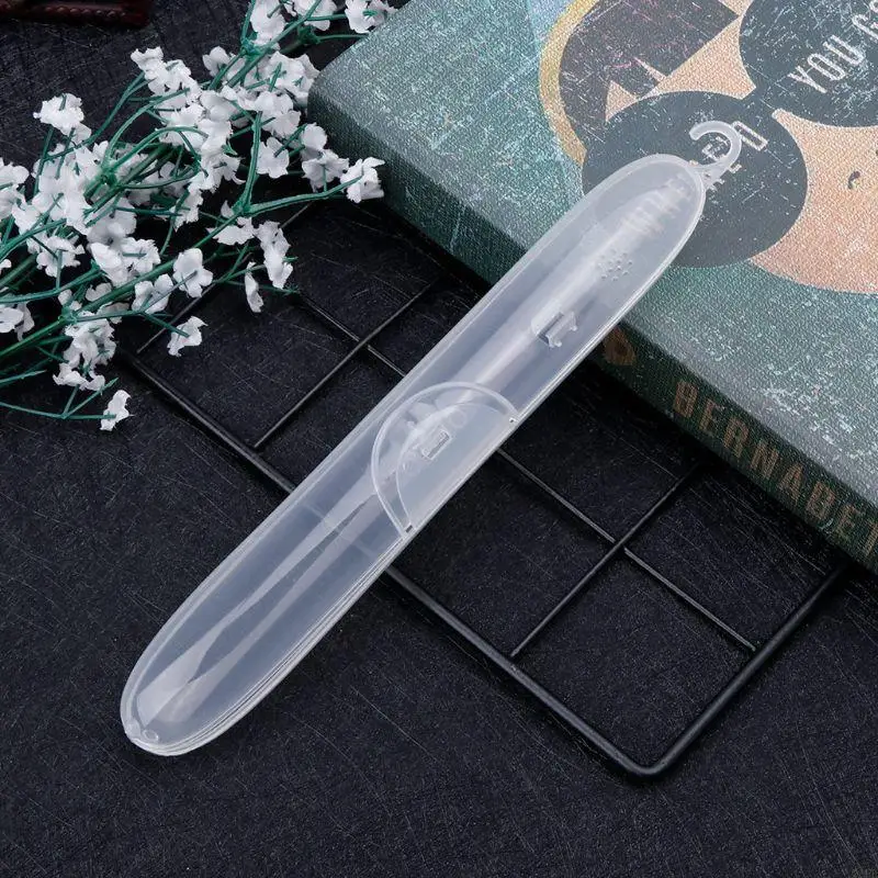 Q1FE 23x3.5x3cm Plastic Toothbrush Holder Box Transparent Travel Portable Protective
Q1FE 23x3.5x3cm Plastic Toothbrush Holder Box Transparent Travel Portable Protective