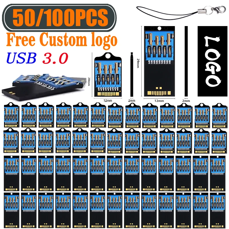 50/100Pcs wholesale USB 3.0 UDP U Disk Semi-Finished Chip 128GB 8GB16GB 32GB 64GB Free key Chain Memory Flash Pendrive Chips
50/100Pcs wholesale USB 3.0 UDP U Disk Semi-Finished Chip 128GB 8GB16GB 32GB 64GB Free key Chain Memory Flash Pendrive Chips
