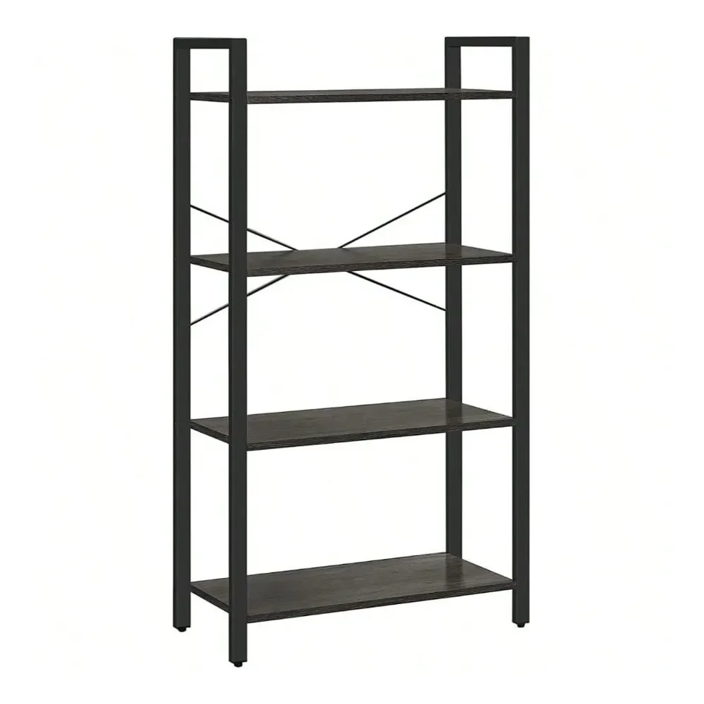 4Tier Tall Bookshelf, Bookcase With Steel Frame, Book Shelf For Living Room, Home Office, Study, 11.8 X 25.9 X 47.2 Inches, Ind
4Tier Tall Bookshelf, Bookcase With Steel Frame, Book Shelf For Living Room, Home Office, Study, 11.8 X 25.9 X 47.2 Inches, Ind