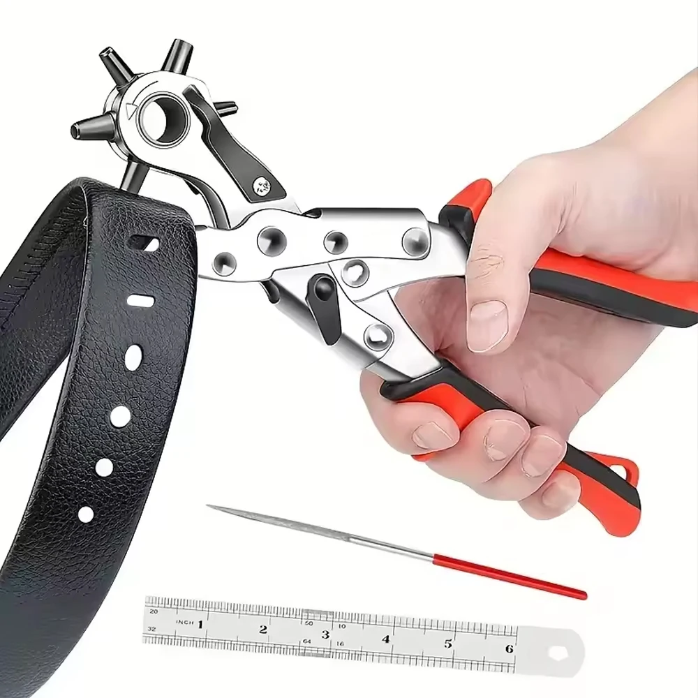 Leather Hole Punch Multifunctional Carbon Steel Belt Puncher Perfect for Leatherwork Crafts
Leather Hole Punch Multifunctional Carbon Steel Belt Puncher Perfect for Leatherwork Crafts