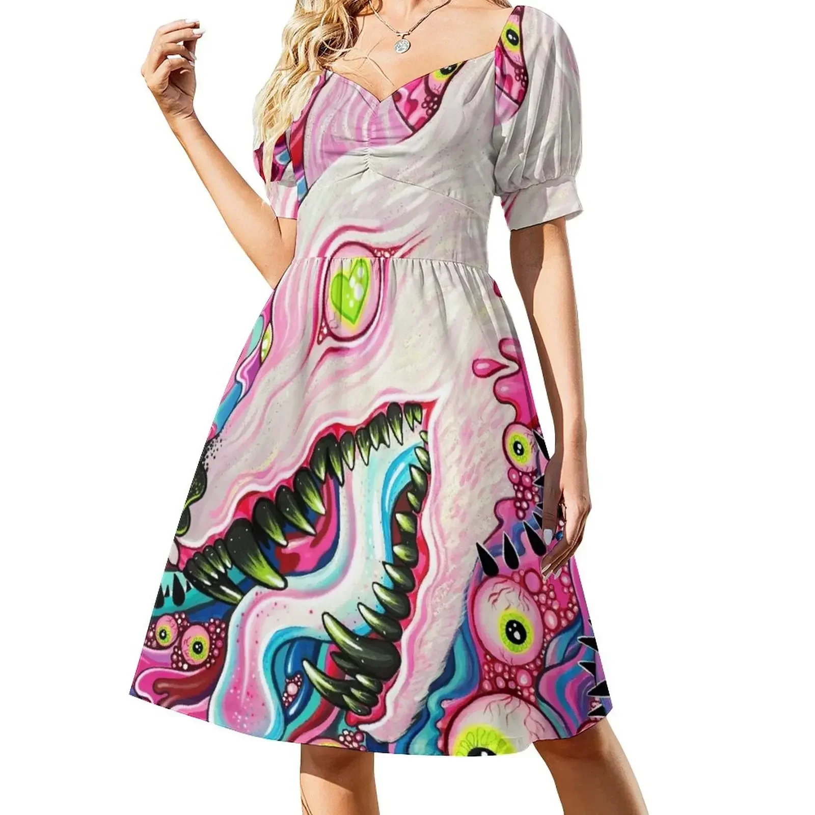 Glitterwolf Acrylic Painting Sleeveless Dress women evening dress Women's summer long dress beach Clothing female
Glitterwolf Acrylic Painting Sleeveless Dress women evening dress Women's summer long dress beach Clothing female