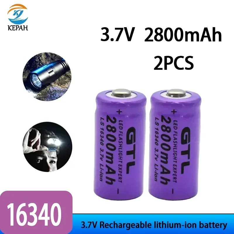 16340 Lithium Battery | 3.7V 2800mAh New Model, Compatible with Flashlights/Headlamps/Portable Power Banks
16340 Lithium Battery | 3.7V 2800mAh New Model, Compatible with Flashlights/Headlamps/Portable Power Banks