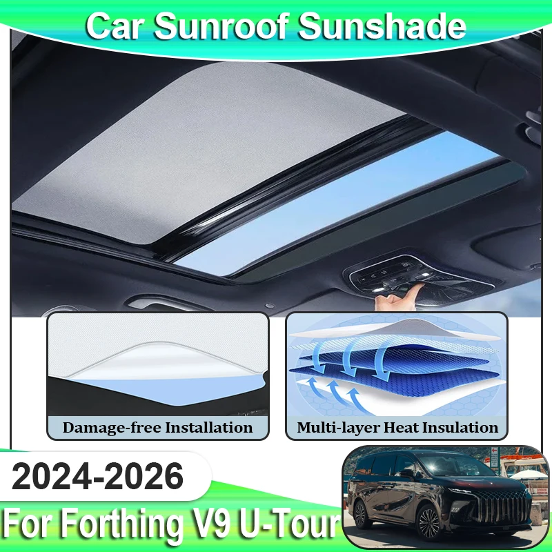 Car Sunroof Sunshades For Forthing V9 U Tour 2024 Xinghai V9 2025 2026 Skylight Shade Electrostatic Adsorption Visor Accessories
Car Sunroof Sunshades For Forthing V9 U Tour 2024 Xinghai V9 2025 2026 Skylight Shade Electrostatic Adsorption Visor Accessories