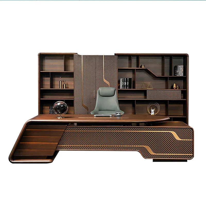 *New Chinese style luxury boss modern executive manager office furniture wooden desk
*New Chinese style luxury boss modern executive manager office furniture wooden desk