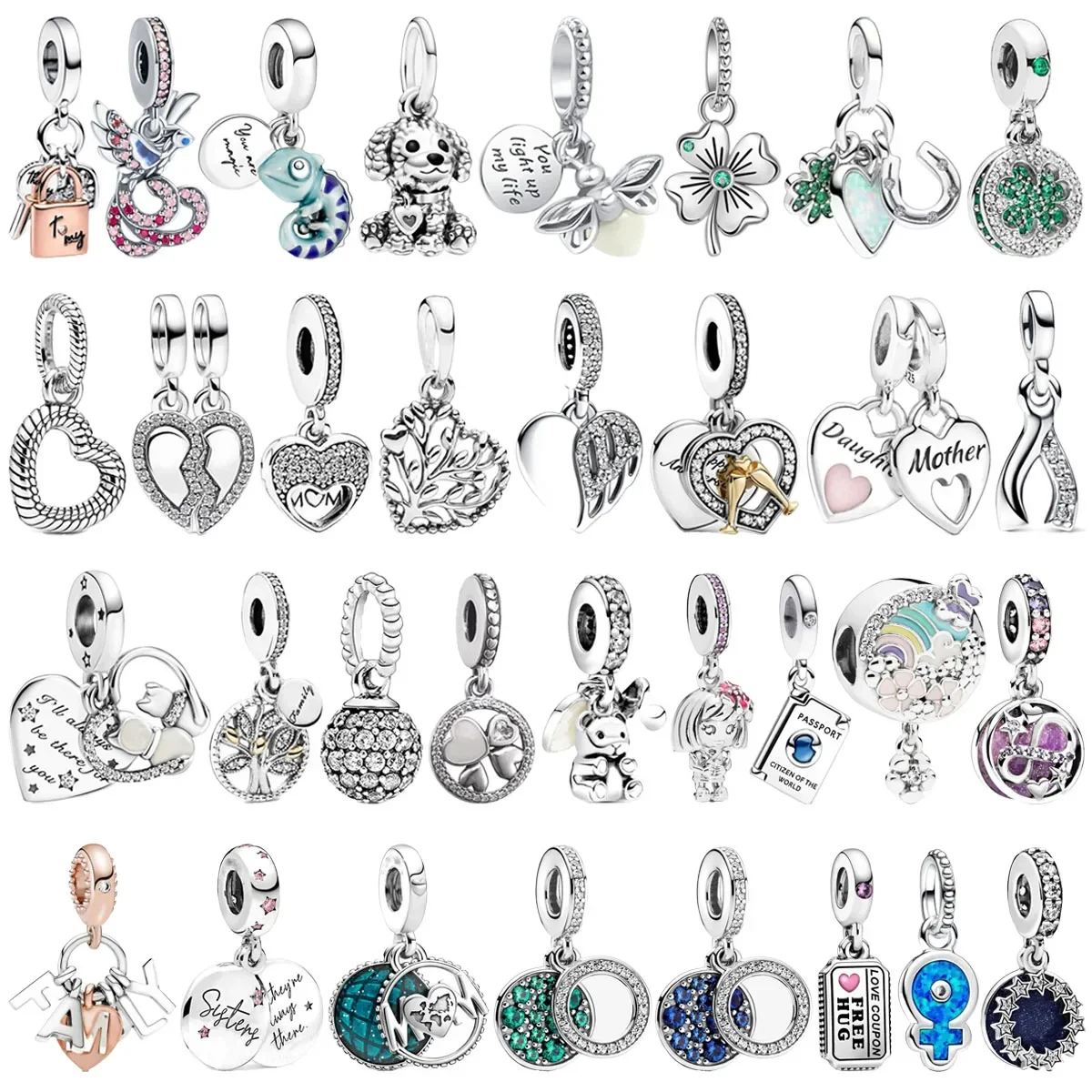 Original 925 Sterling Silver Tree of Life Mother Animal Star Heart Beaded Pendant for Pandora DIY Bracelet Ladies Jewelry Gift
Original 925 Sterling Silver Tree of Life Mother Animal Star Heart Beaded Pendant for Pandora DIY Bracelet Ladies Jewelry Gift