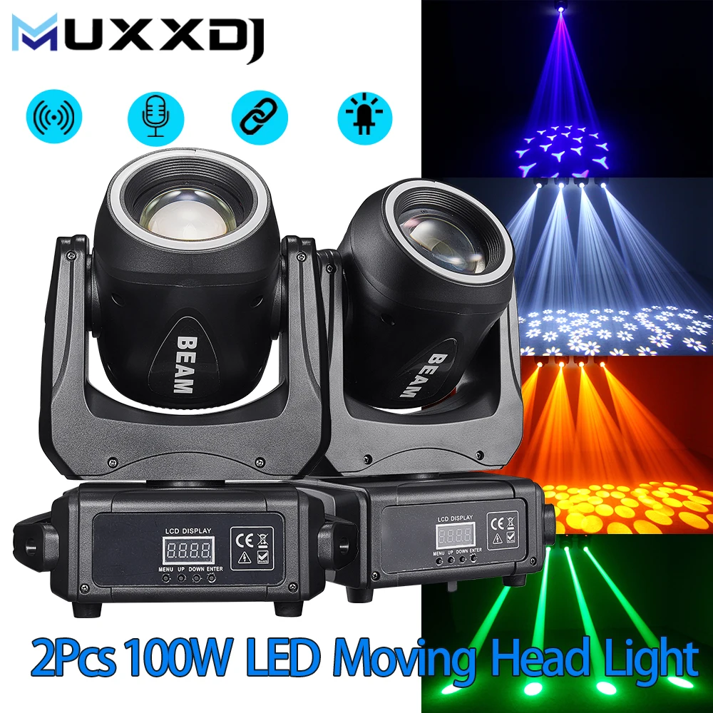 2pcs 100W LED Beam Moving Head Lights Stage Lights Dj Disco Lights For Wedding Party Live Show Stage Light
2pcs 100W LED Beam Moving Head Lights Stage Lights Dj Disco Lights For Wedding Party Live Show Stage Light