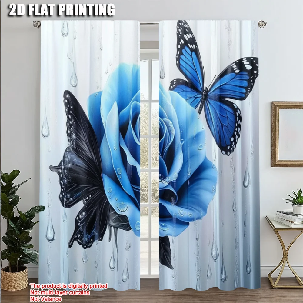 2pcs, Print Curtains 2D print Elegant Blooming Floral Polyester Woven (without rod) Gifts Use for Bedroom, Living Room, Office,
2pcs, Print Curtains 2D print Elegant Blooming Floral Polyester Woven (without rod) Gifts Use for Bedroom, Living Room, Office,