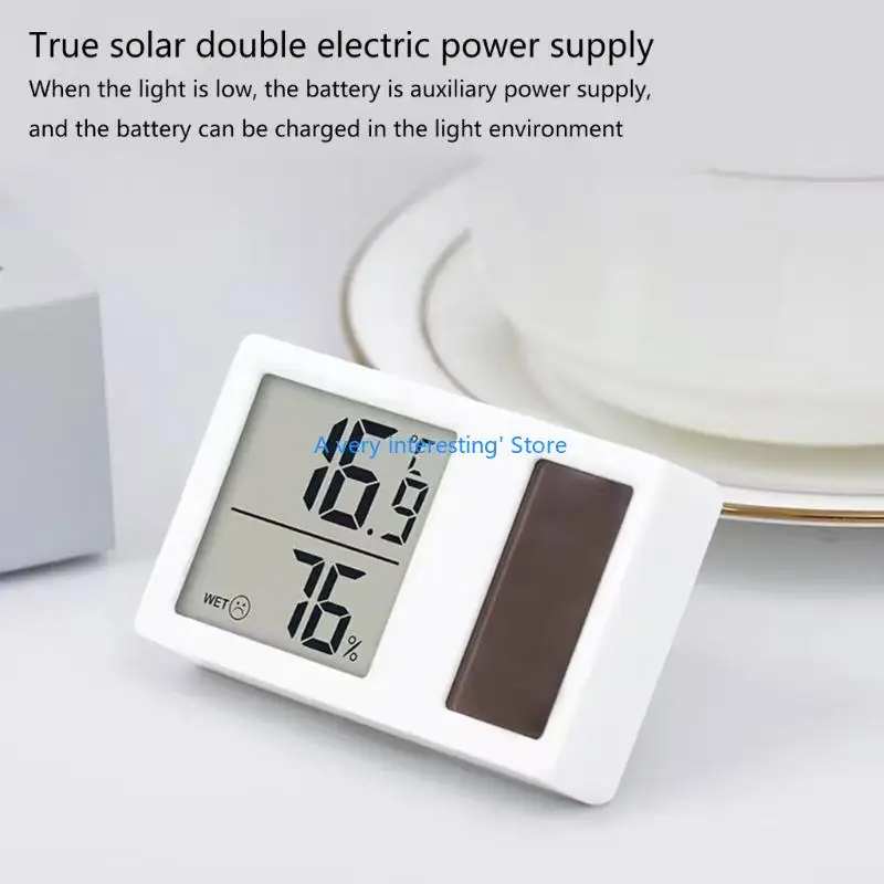Solar Power Temperature Humidity Measurement Meter Gauge for Baby Room Office U6XC
Solar Power Temperature Humidity Measurement Meter Gauge for Baby Room Office U6XC