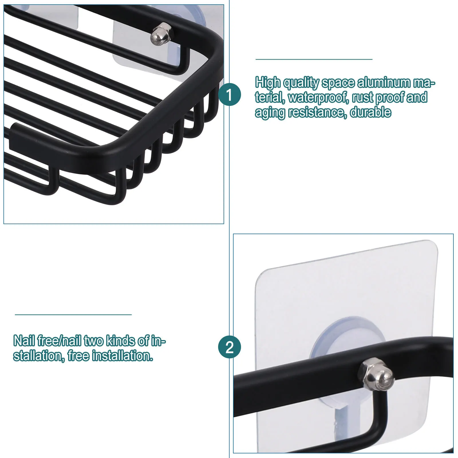 Soap Dish with Drainage Self Draining Rack Bar No Trace Stickers Bathroom Dishes Aluminum Tray
Soap Dish with Drainage Self Draining Rack Bar No Trace Stickers Bathroom Dishes Aluminum Tray