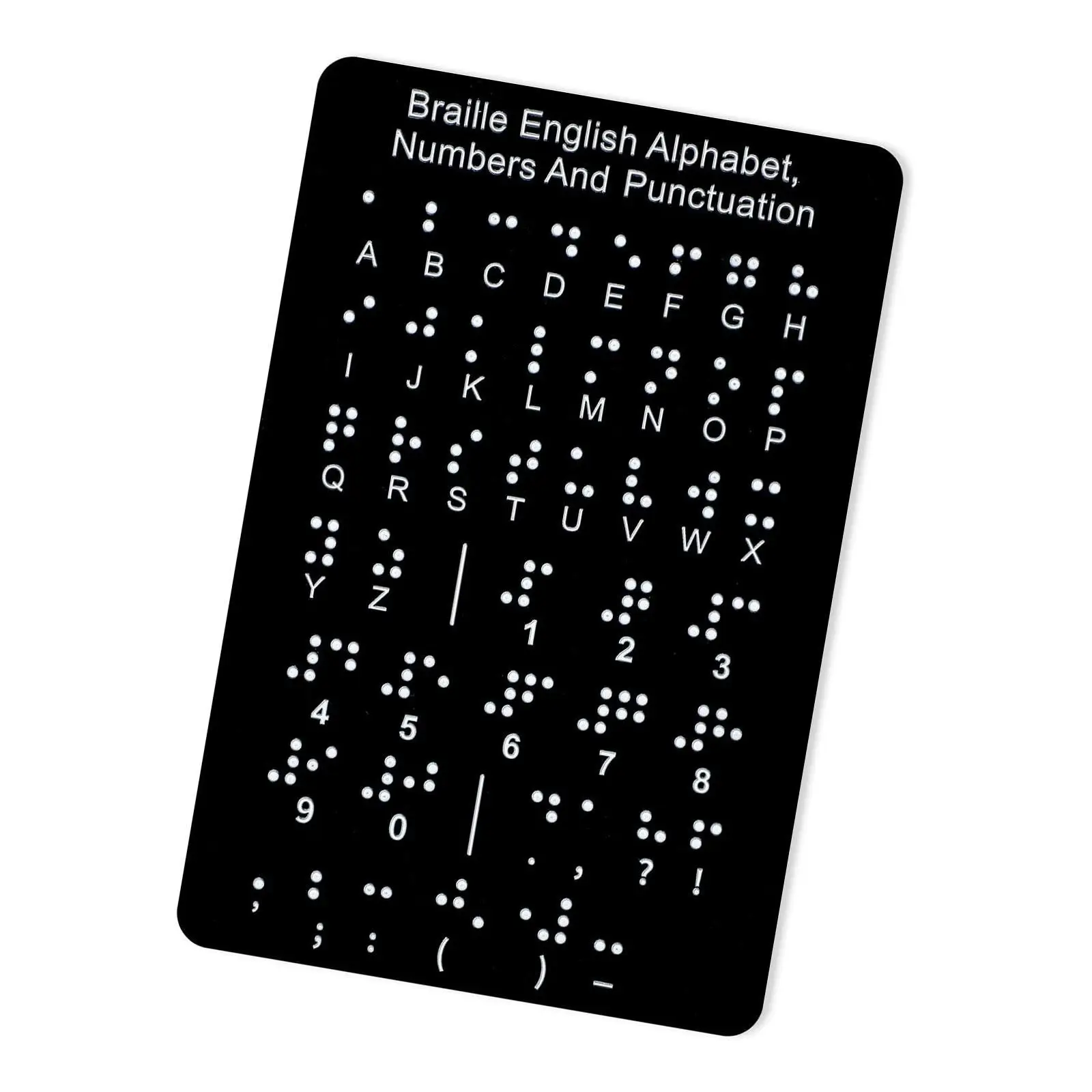Braille Alphabet Board, Braille Board Teaching Aid Gifts, Supplies with Raised Dots Educational Tool for Students Adults
Braille Alphabet Board, Braille Board Teaching Aid Gifts, Supplies with Raised Dots Educational Tool for Students Adults