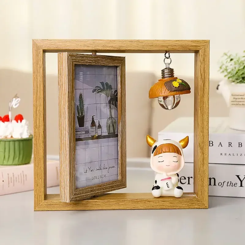 Couple gift creative Nordic personality photo frame set wooden double-sided photo frame simple photo home decoration ornaments
Couple gift creative Nordic personality photo frame set wooden double-sided photo frame simple photo home decoration ornaments