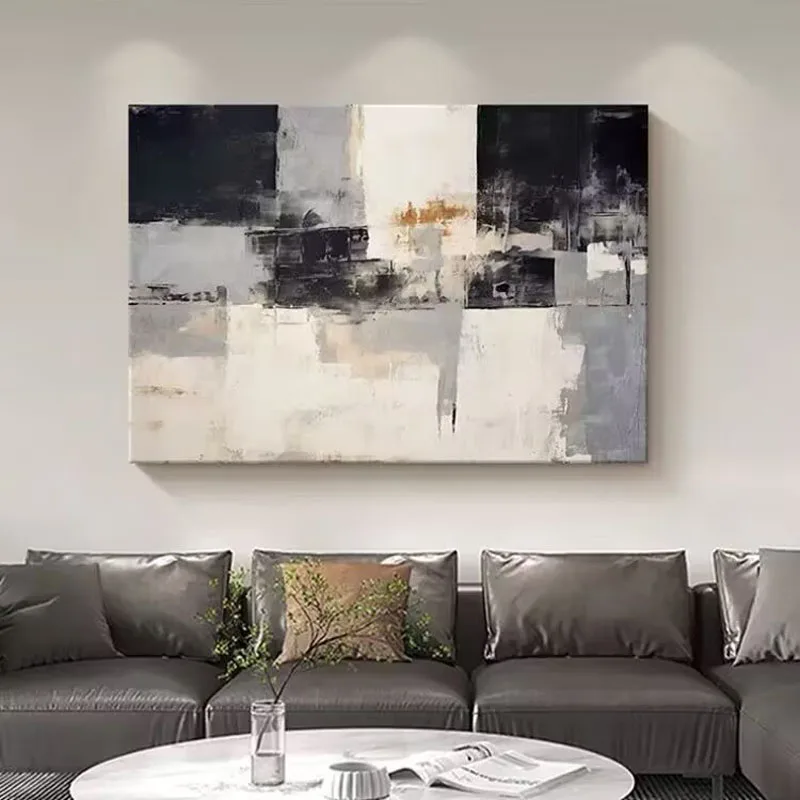Modern Abstract Living Room Decoration Painting, Black and White Sofa Wall Art Poster,Hand Drawn Canvas Oil Painting,Living Room
Modern Abstract Living Room Decoration Painting, Black and White Sofa Wall Art Poster,Hand Drawn Canvas Oil Painting,Living Room