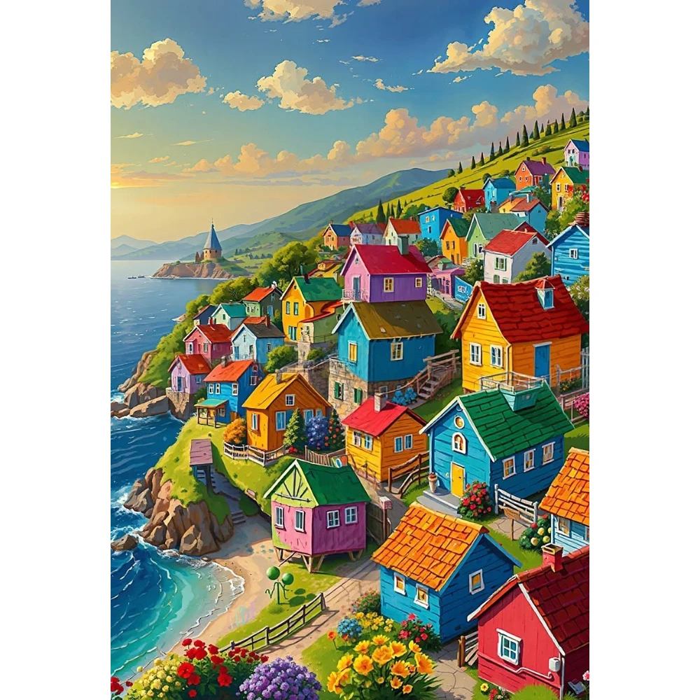 500/1000/1200/2000 PCS Jigsaw Puzzles a Place to Live by the Sea Family Activity Relaxing Games for Living Room Home Decor Gift
500/1000/1200/2000 PCS Jigsaw Puzzles a Place to Live by the Sea Family Activity Relaxing Games for Living Room Home Decor Gift