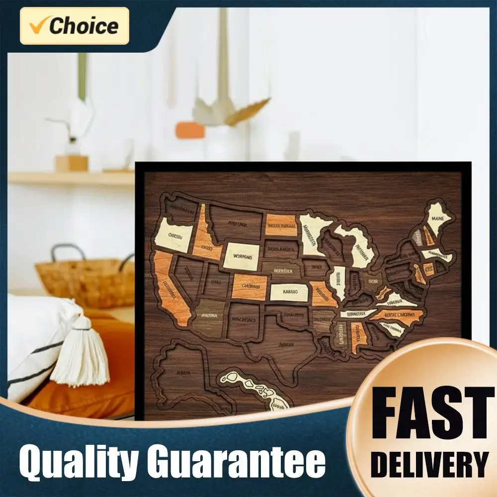 Wooden USA Maps Puzzle Reusable Landmarks Cork Travel Map Toy Multi-Purpose Portable Wooden Puzzle for Home Decor Remarks
Wooden USA Maps Puzzle Reusable Landmarks Cork Travel Map Toy Multi-Purpose Portable Wooden Puzzle for Home Decor Remarks