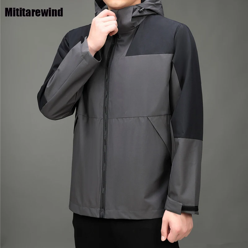 Spring Autumn New Men's Jackets Fashion Casual Hooded Outdoor Jacket Zipper Patchwork Design Jacket Waterproof Windbreaker Coat
Spring Autumn New Men's Jackets Fashion Casual Hooded Outdoor Jacket Zipper Patchwork Design Jacket Waterproof Windbreaker Coat