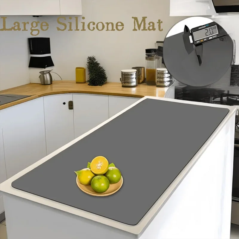 60*120cm Extra Large Silicone Countertop Mat Silicone Mats for Kitchen Table Food-grade Placemat Waterproof Machine Washable Mat
60*120cm Extra Large Silicone Countertop Mat Silicone Mats for Kitchen Table Food-grade Placemat Waterproof Machine Washable Mat