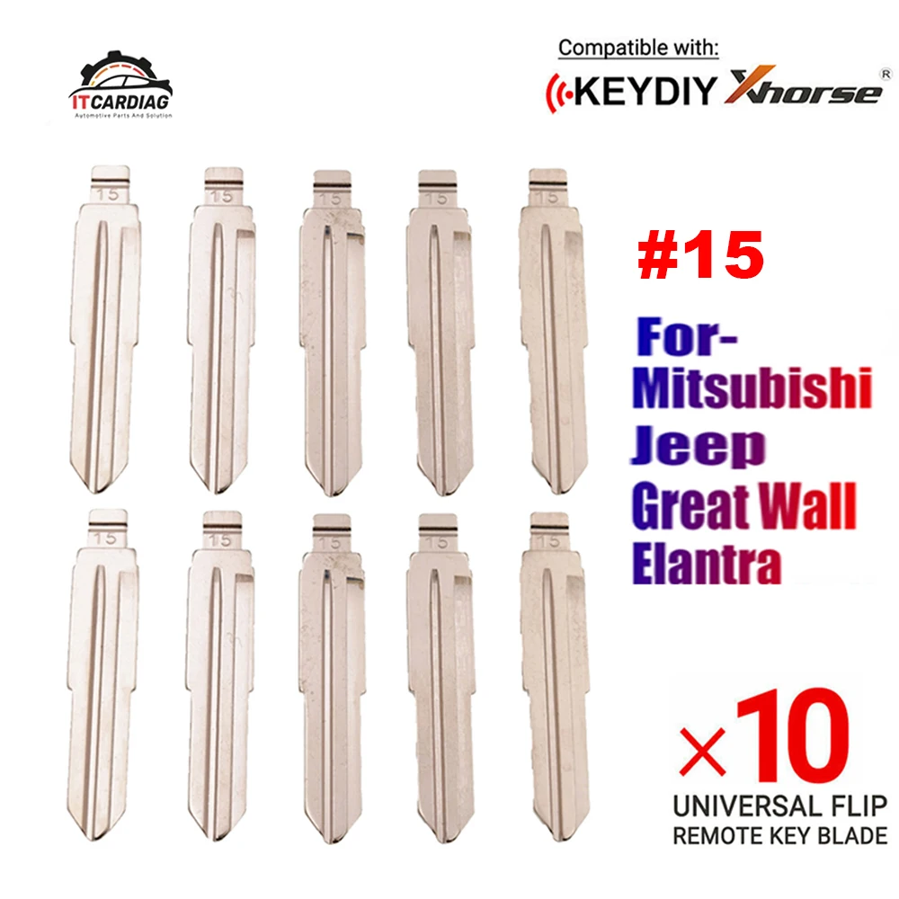 10 шт. #15 металлический флип-ключ без огранки для Elantra для Mitsubishi для Great Wall для KD Keydiy Xhorse VVDI пульты дистанционного управления NO.15
10 шт. #15 металлический флип-ключ без огранки для Elantra для Mitsubishi для Great Wall для KD Keydiy Xhorse VVDI пульты дистанционного управления NO.15