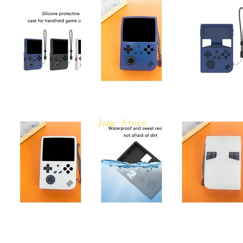 Корпус игровой консоли LX0B с защитным ремешком для RG40XXV, силиконовый защитный чехол для кожи, устойчивый к царапинам корпус
Корпус игровой консоли LX0B с защитным ремешком для RG40XXV, силиконовый защитный чехол для кожи, устойчивый к царапинам корпус