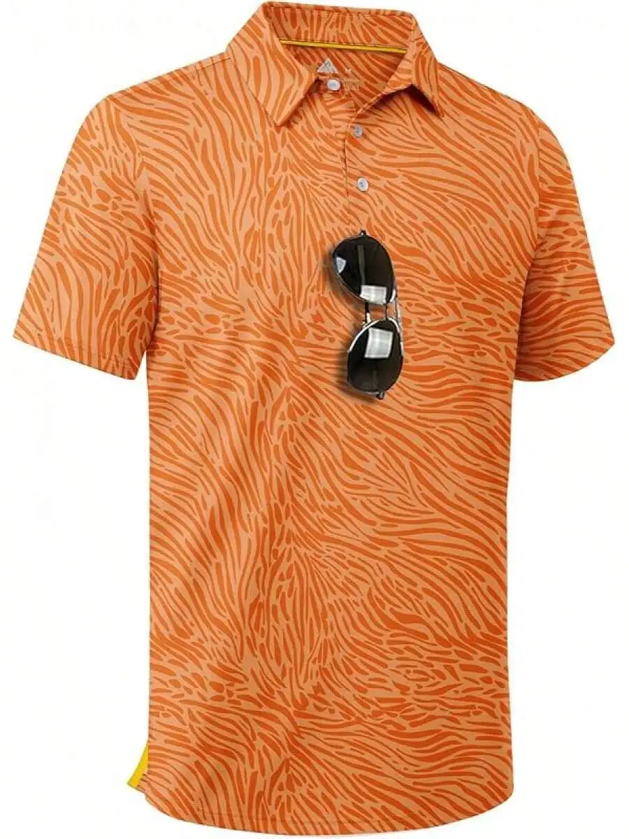 Mens Short Sleeve Moisture Wicking Printed Casual Collared Shirt
Mens Short Sleeve Moisture Wicking Printed Casual Collared Shirt