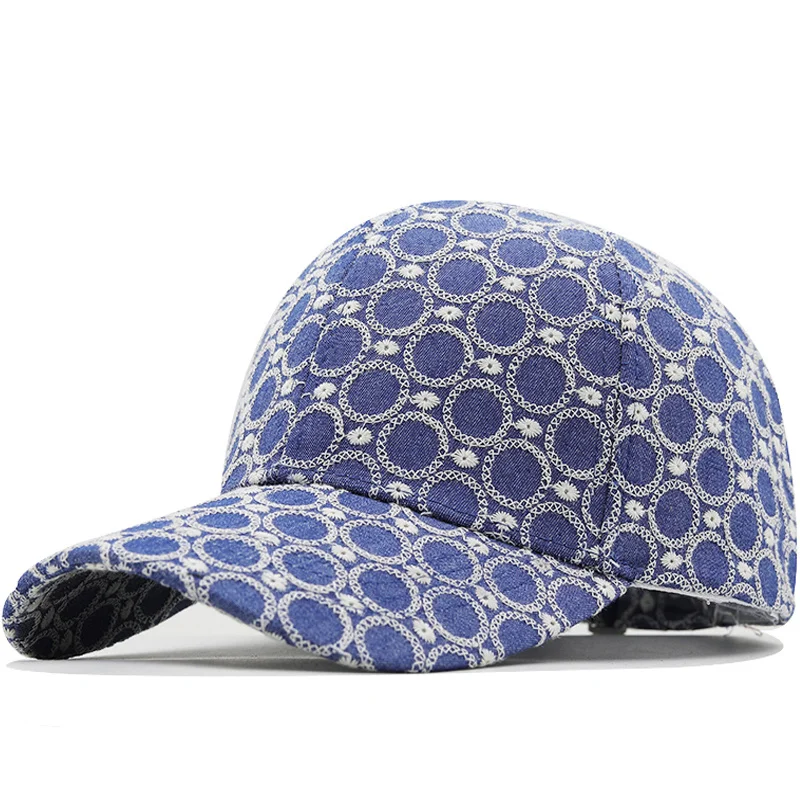 Denim Round Pattern Embroidery Baseball Cap Street Brand Women Men fishing Caps Blue Summer Bone Trucker Hats Gorras Hombre
Denim Round Pattern Embroidery Baseball Cap Street Brand Women Men fishing Caps Blue Summer Bone Trucker Hats Gorras Hombre