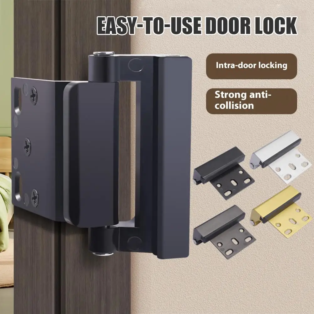 Door Buckle Lock Heavy Duty Aluminum Alloy Door Buckle with 800lbs Force Resistance for Anti-theft Security Easy Installation
Door Buckle Lock Heavy Duty Aluminum Alloy Door Buckle with 800lbs Force Resistance for Anti-theft Security Easy Installation
