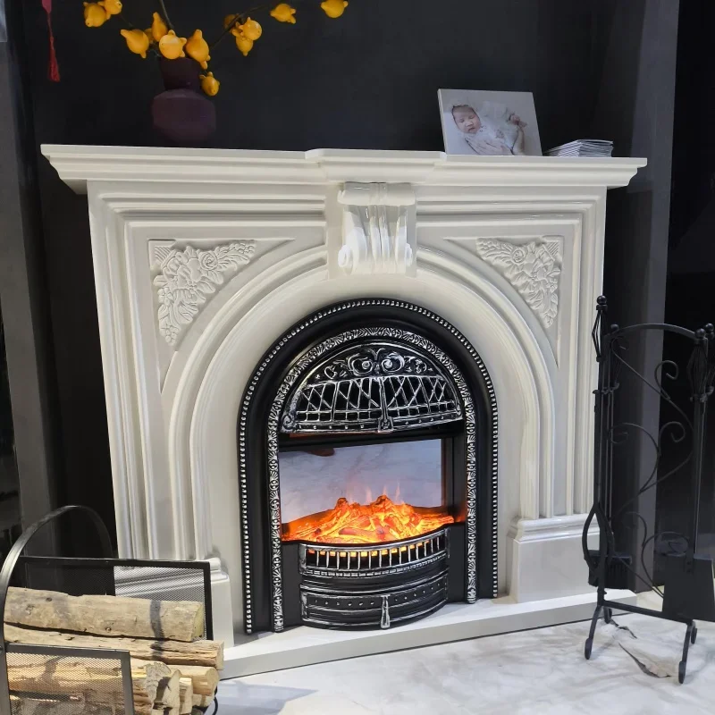 Birdcage French retro solid wood electronic simulation fire fireplace home heating warm black fireplace decorative cabinet stove
Birdcage French retro solid wood electronic simulation fire fireplace home heating warm black fireplace decorative cabinet stove
