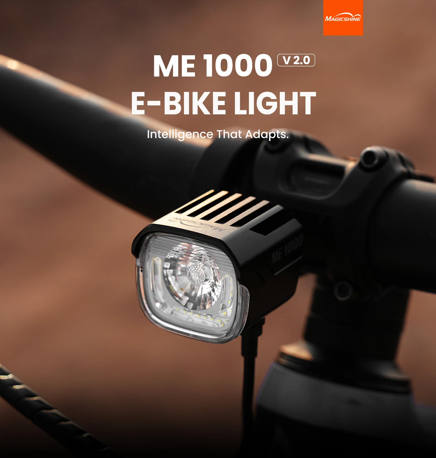 Magicshine ME 1000 V2.0 E-bike Light,Front Light for Electric Bicycle,Compatible With Bosch, Shimano, Brose, Yamaha Motor
Magicshine ME 1000 V2.0 E-bike Light,Front Light for Electric Bicycle,Compatible With Bosch, Shimano, Brose, Yamaha Motor