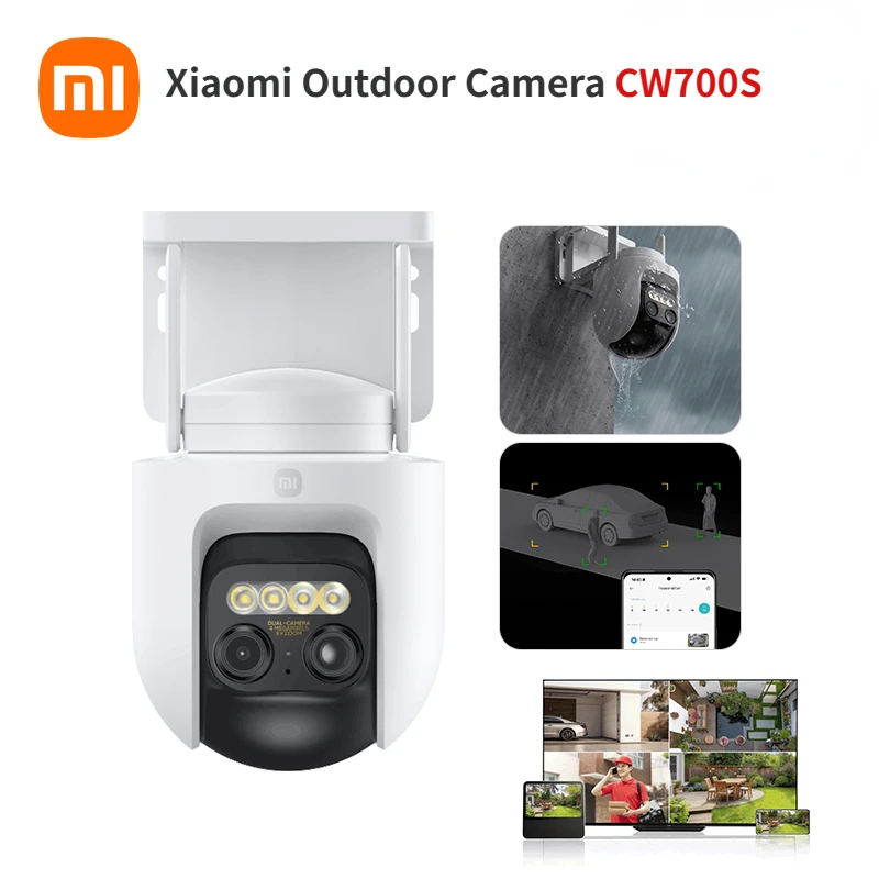 NEW Xiaomi Outdoor Camera CW700S 2.5K CCTV Full-Color Night Vision WiFi 4 Million Pixel IP66 Smart Home Sound And Light Warning
NEW Xiaomi Outdoor Camera CW700S 2.5K CCTV Full-Color Night Vision WiFi 4 Million Pixel IP66 Smart Home Sound And Light Warning
