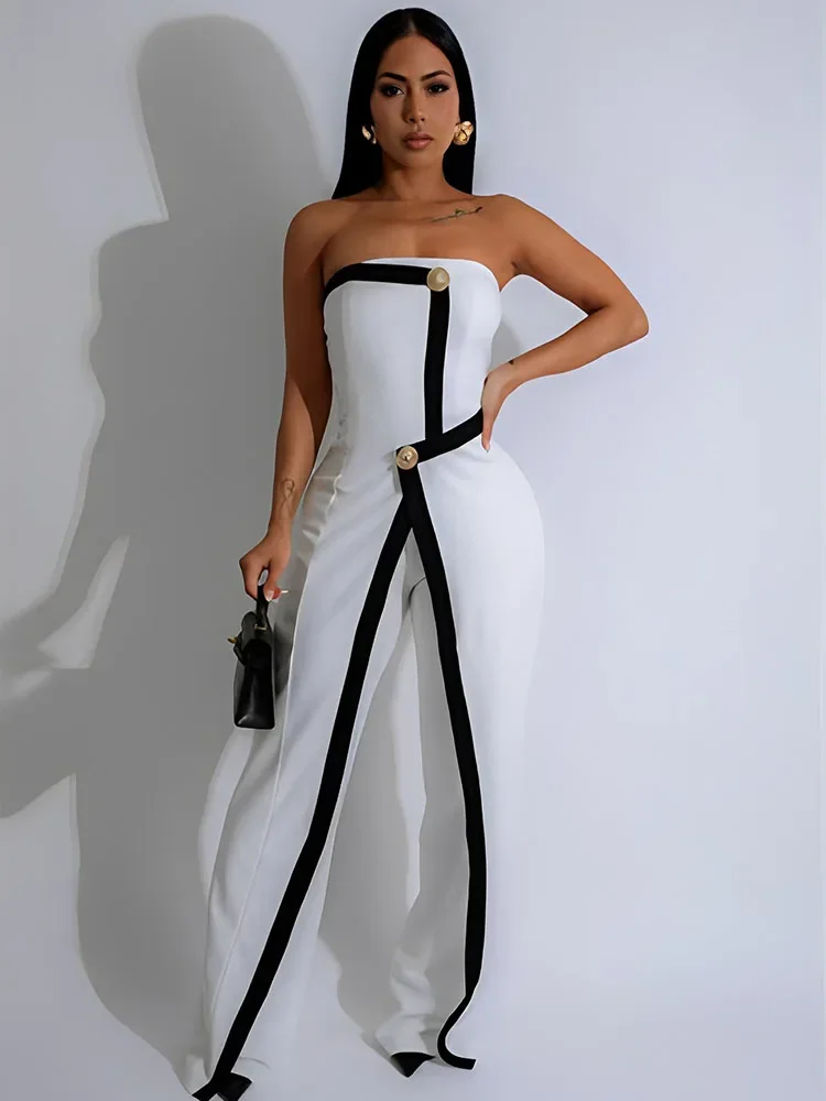 Doyerl Patchwork Tube Strapless Overalls Jumpsuit Women Sleeveless Romper Flare Pants Elegant One Pieces Sexy Club Outfits Mono
Doyerl Patchwork Tube Strapless Overalls Jumpsuit Women Sleeveless Romper Flare Pants Elegant One Pieces Sexy Club Outfits Mono