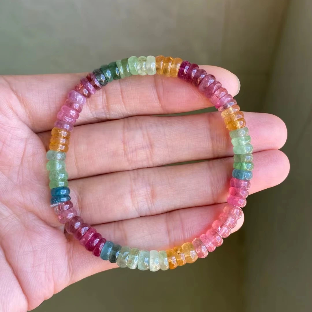 Brazil Natural Colorful Tourmaline Clear Abacus Beads Bracelet 5.8mm Women Men Rainbow Red Tourmaline AAAAAAA
Brazil Natural Colorful Tourmaline Clear Abacus Beads Bracelet 5.8mm Women Men Rainbow Red Tourmaline AAAAAAA