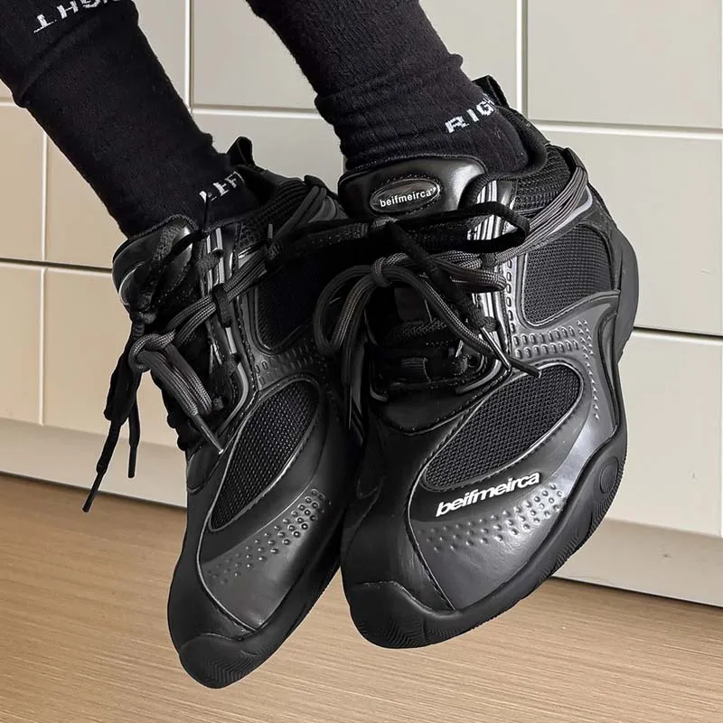 Men's Black Racing Sneakers Breathable Mesh Running Shoes Blue Accents Lightweight Sport Trainers Casual Walking Shoes 2026 New
Men's Black Racing Sneakers Breathable Mesh Running Shoes Blue Accents Lightweight Sport Trainers Casual Walking Shoes 2026 New