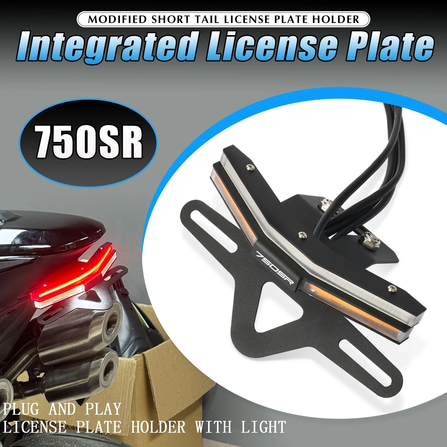 For 750SR 750SR-S 750SRS 750 SR Motorcycle Accessories Integrated License Plate Holder Bracket Mount
For 750SR 750SR-S 750SRS 750 SR Motorcycle Accessories Integrated License Plate Holder Bracket Mount