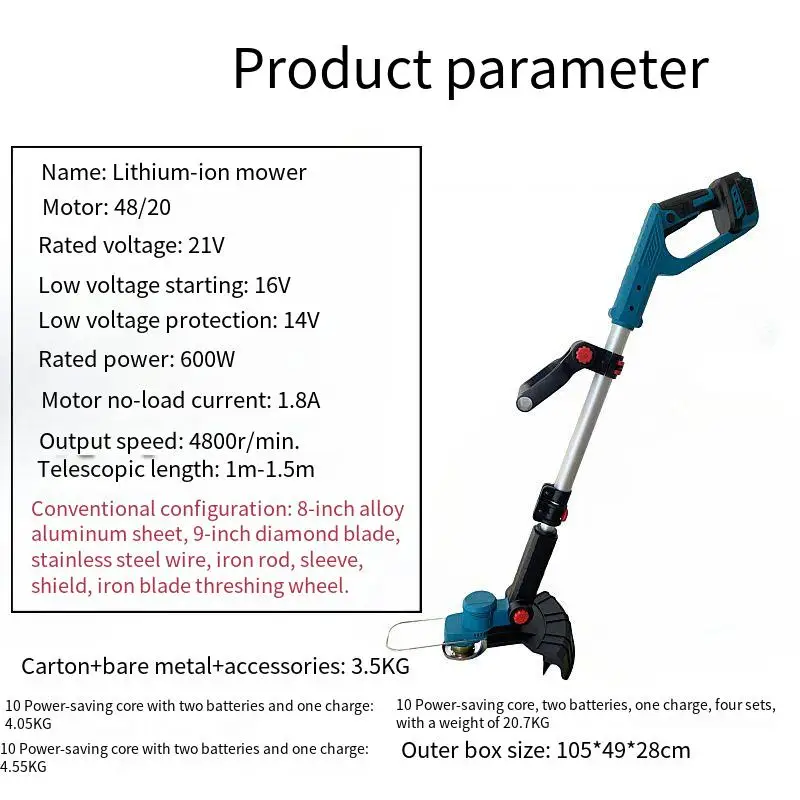 Commercial-Grade 8-Inch Brushless Weed Eater - 40V Cordless Lithium, High-Torque Yard Trimmer
Commercial-Grade 8-Inch Brushless Weed Eater - 40V Cordless Lithium, High-Torque Yard Trimmer